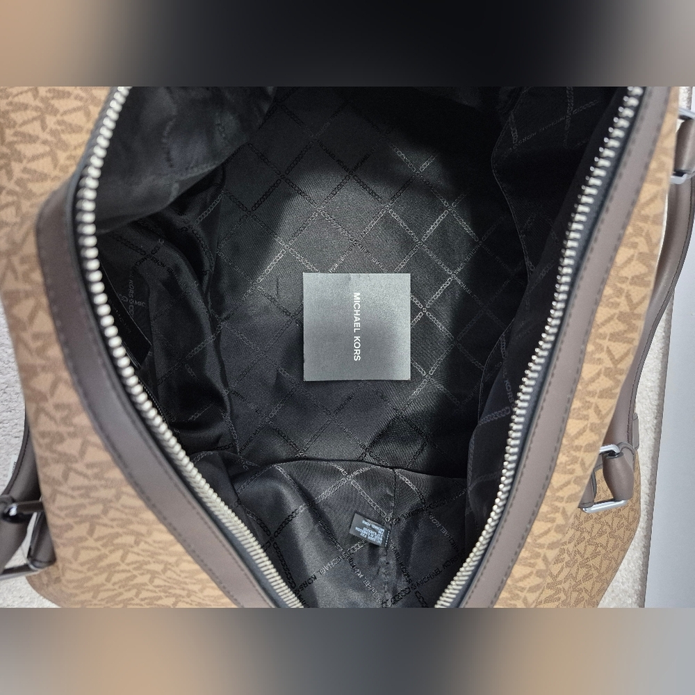 NWT Michael Kors Hudson Logo Weekender Bag - Picture 6 of 8